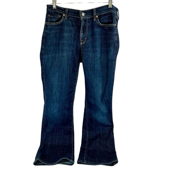 Citizens Of Humanity Jeans Women's Sz 30 Blue Amber Stretch Button Zip Boot Cut - Picture 2 of 13